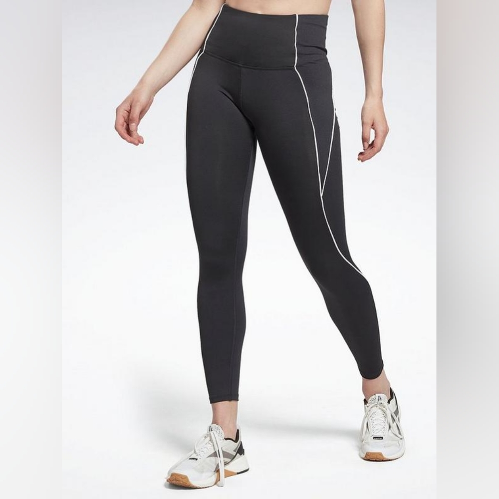 ReebokWorkout Ready Ribbed High-rise Leggings - Black